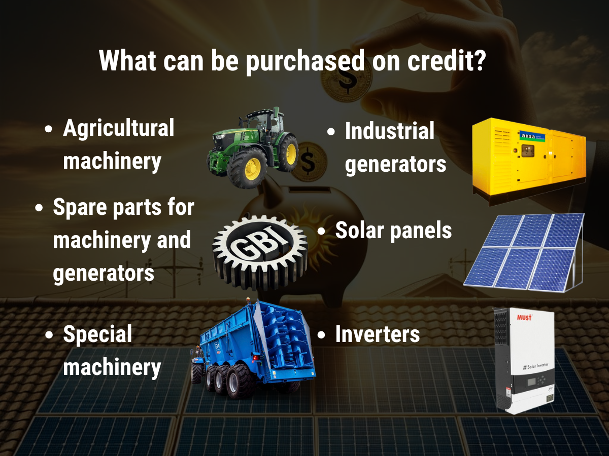What you can buy on credit