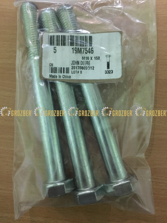 19M7546 Болт М16х150 8.8 JOHN DEERE sku 19M7546