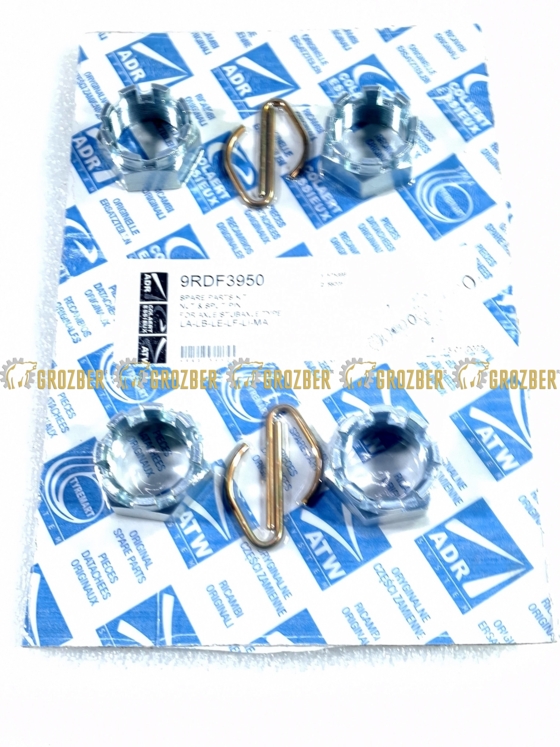 Фото 1 - 9RDF3950 Гайка ступиці (к-кт 4шт.) ADR запчастини арт. 9RDF3950