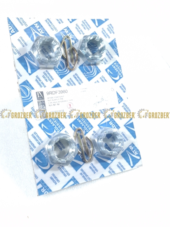 Фото 2 - 9RDF3960 Комплект корончатої гайки (4шт) ADR запчастини арт. 9RDF3960