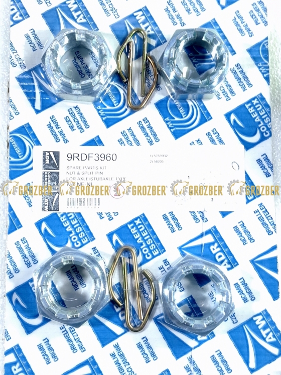 Фото 1 - 9RDF3960 Комплект корончатої гайки (4шт) ADR запчастини арт. 9RDF3960