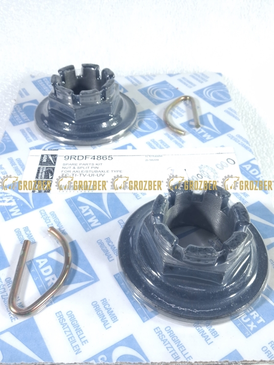 Фото 4 - 9RDF4865 Комплект корончатої гайки (Y908DF4865-2, Y58209-2 Amazone) ADR запчастини арт. 9RDF4865