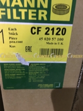 CF2120 Фільтр повітряний MANN CF2120