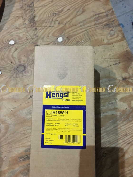 H18W11 фільтр гідравлічний HENGST sku H18W11