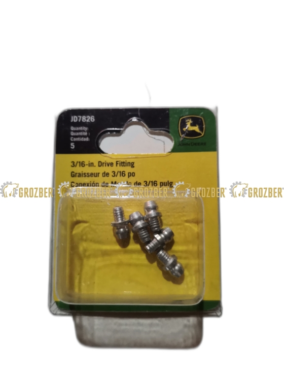 JD7826  Фiтiнг для мащення (шприц-масльонка) JOHN DEERE арт. JD7826