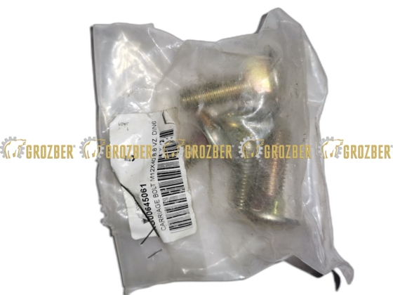 KG00645061 Болт з квадратною голівкою M12х40 8.8 Kverneland арт. KG00645061