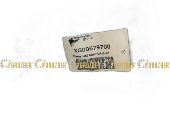 KG00679700 Болт М 4х8 A2 Kverneland арт. KG00679700
