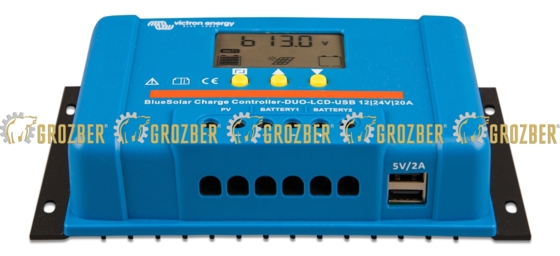 Контроллер заряда BlueSolar PWM (DUO) LCD&USB Victron Energy арт. SCC040020050